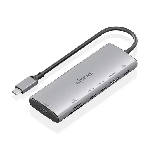 AISENS USB-C Dock 7 en 1, USB-C a 1xHDMI, 1xUSB-A 10G, 2xUSB-C 10G, 1xSD, 1xMicroS AISENS USB-C Dock 7 en 1, USB-C a 1xHDMI, 1xUSB-A 10G, 2xUSB-C 10G, 1xSD, 1xMicroS