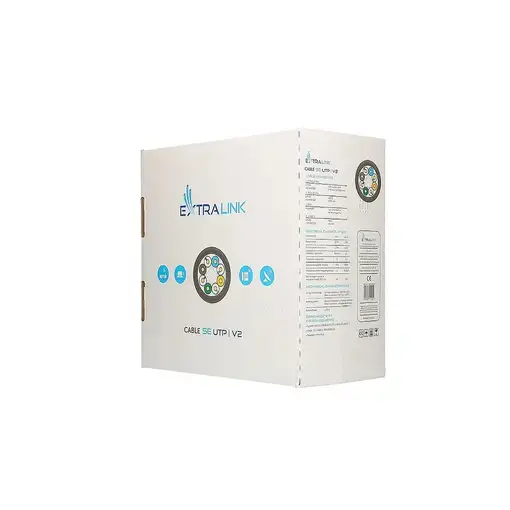 Extralink Par trenzado CAT5E UTP (U/UTP) V2 Interior 100M