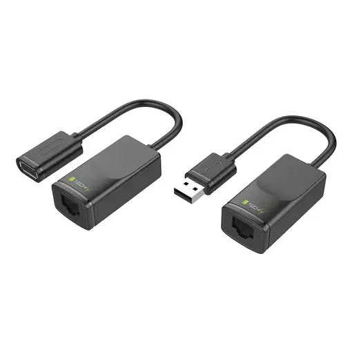 Techly IUSB-EXTENDTY2 cambiador de género para cable RJ-45 USB 2.0 Type-A Negro Techly IUSB-EXTENDTY2 cambiador de género para cable RJ-45 USB 2.0 Type-A Negro