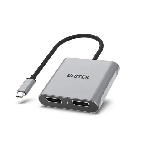 UNITEK V1404A adaptador de cable de vídeo 0,15 m USB Tipo C 2 x DisplayPort Gris UNITEK V1404A adaptador de cable de vídeo 0,15 m USB Tipo C 2 x DisplayPort Gris