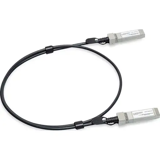 LANCOM SFP-DAC10-1m Cable de fibra óptica e InfiniBand Negro, Acero