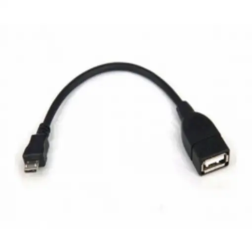 3GO C122 cable USB USB 2.0 0,15 m Micro-USB B USB A Negro