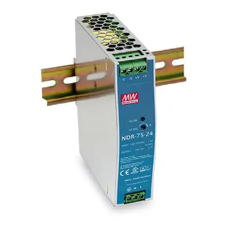 LevelOne POW-2432 unidad de fuente de alimentación 75 W Azul, Plata