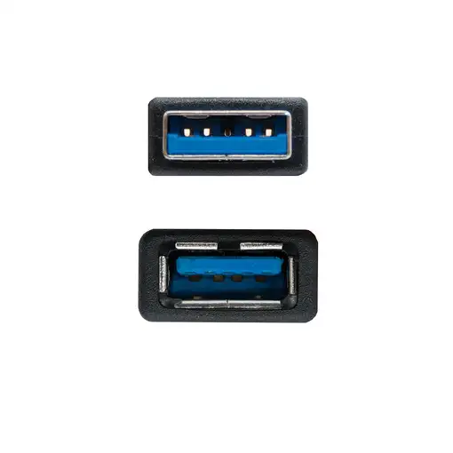 Nanocable Cable USB 3.0, Tipo A/M-A/H, Negro, 3.0 M