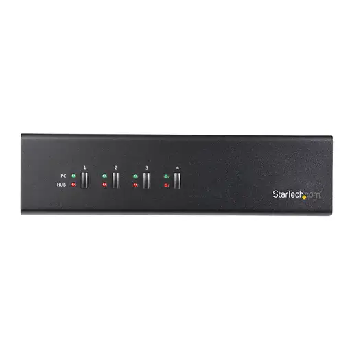 StarTech.com Switch Conmutador KVM de 4 Puertos DVI con Enlace Doble y Vídeo Doble