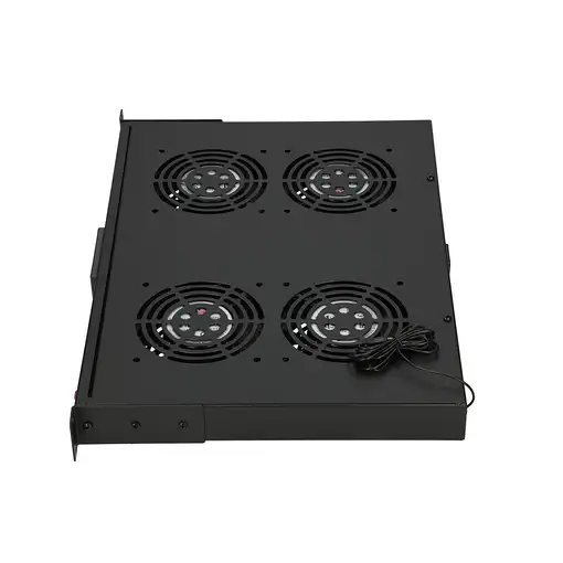 Extralink Panel de ventilador 19", 4 ventiladores, con termostato