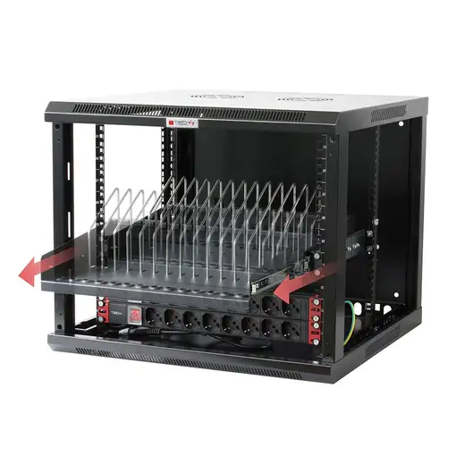 Techly I-CABINET-TRAY14BK accesorio de bastidor Cajón metálico para rack