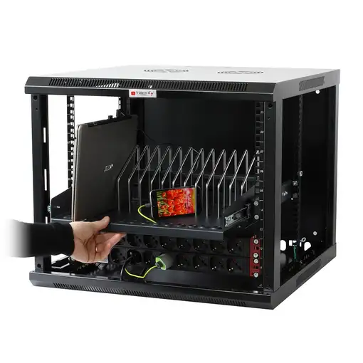 Techly I-CABINET-TRAY14BK accesorio de bastidor Cajón metálico para rack