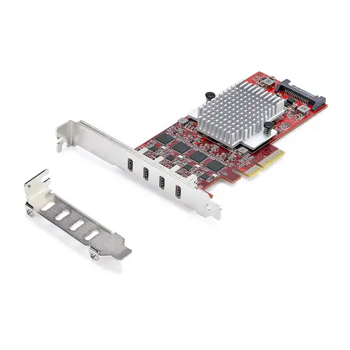 StarTech.com Tarjeta PCIe USB-C de 4 Puertos - Hub Interno USB Tipo C - USB 3.2 10