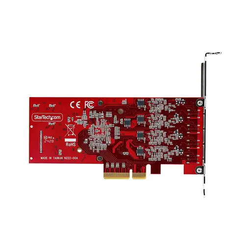 StarTech.com Tarjeta PCIe USB-C de 4 Puertos - Hub Interno USB Tipo C - USB 3.2 10
