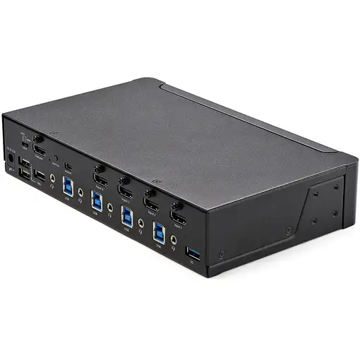 StarTech.com Switch Conmutador KVM de 4 Puertos HDMI 2.0 4K para 1 Monitor - Vídeo
