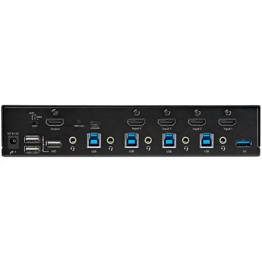 StarTech.com Switch Conmutador KVM de 4 Puertos HDMI 2.0 4K para 1 Monitor - Vídeo