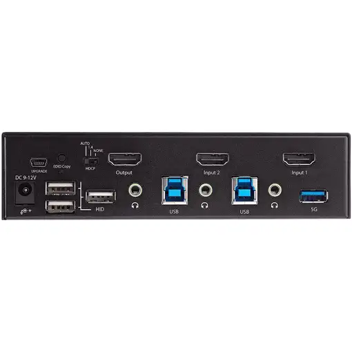 StarTech.com Switch Conmutador KVM de 2 Puertos HDMI 2.0 4K para 1 Monitor - Vídeo