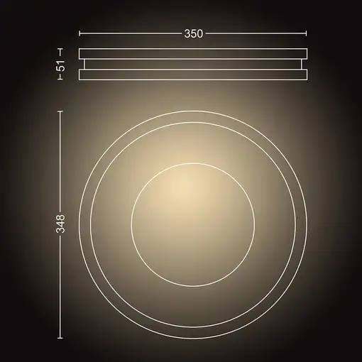 Philips Hue White ambiance Plafón Being