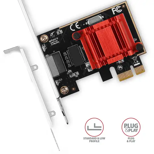 Axagon PCEE-GIX adaptador y tarjeta de red Interno Ethernet 1000 Mbit/s