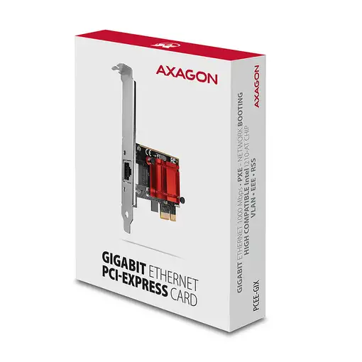 Axagon PCEE-GIX adaptador y tarjeta de red Interno Ethernet 1000 Mbit/s