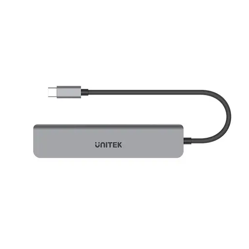 UNITEK uHUB S7+ Alámbrico USB 3.2 Gen 1 (3.1 Gen 1) Type-C Gris