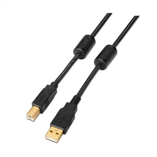 AISENS A101-0011 cable USB USB 2.0 5 m USB A USB B Negro