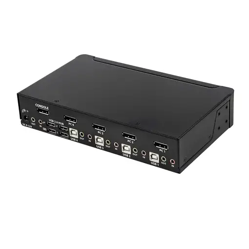 StarTech.com Switch Conmutador KVM de 4 Puertos DisplayPort - 4K 60Hz