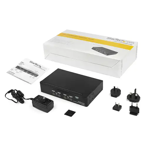 StarTech.com Switch Conmutador KVM de 4 Puertos DisplayPort - 4K 60Hz