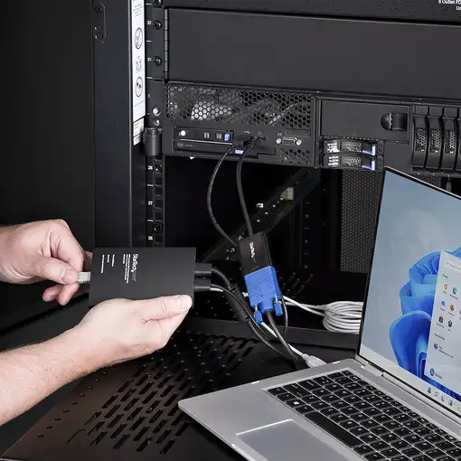 StarTech.com Adaptador Crash Cart USB a VGA/ Mini DisplayPort para Portátil