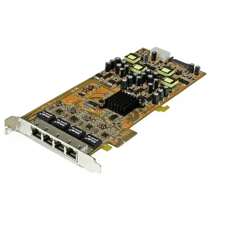 StarTech.com Tarjeta PCI Express de Red Ethernet Gigabit con 4 Puertos RJ45 PoE Po StarTech.com Tarjeta PCI Express de Red Ethernet Gigabit con 4 Puertos RJ45 PoE Po