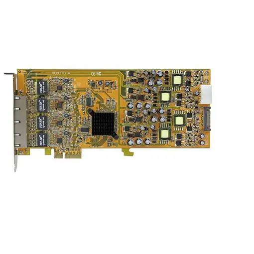 StarTech.com Tarjeta PCI Express de Red Ethernet Gigabit con 4 Puertos RJ45 PoE Po