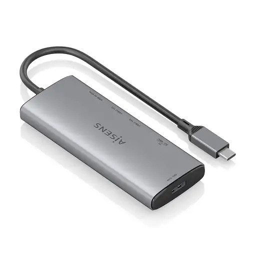 AISENS USB-C Dock 6 en 1, USB-C a 1xHDMI, 1xUSB-A 10G, 2xUSB-C 10G, 1xSD, 1xMicroS