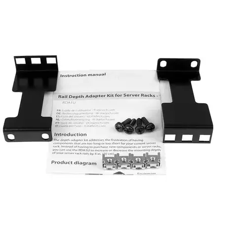 StarTech.com Juego Adaptador de Profundidad de Carril para Racks de Servidores