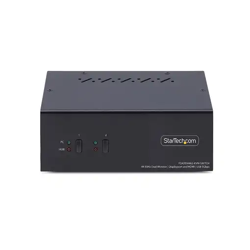 StarTech.com Switch KVM de 2 Puertos DisplayPort HDMI - Conmutador KVM
