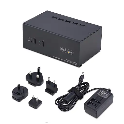 StarTech.com Switch KVM de 2 Puertos DisplayPort HDMI - Conmutador KVM