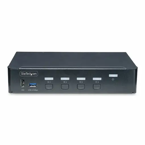 StarTech.com Switch KVM de 4 Puertos DisplayPort para Un Monitor - 4K 60Hz