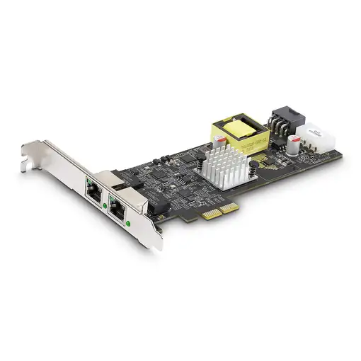 StarTech.com Tarjeta de Red Ethernet PCIe de 2 Puertos PoE de 2,5Gb