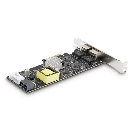 StarTech.com Tarjeta de Red Ethernet PCIe de 2 Puertos PoE de 2,5Gb