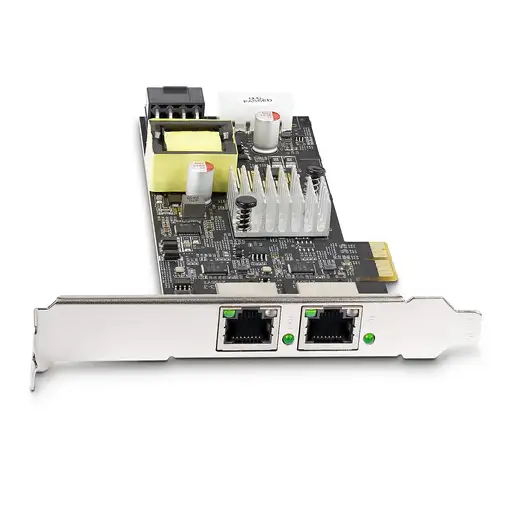 StarTech.com Tarjeta de Red Ethernet PCIe de 2 Puertos PoE de 2,5Gb