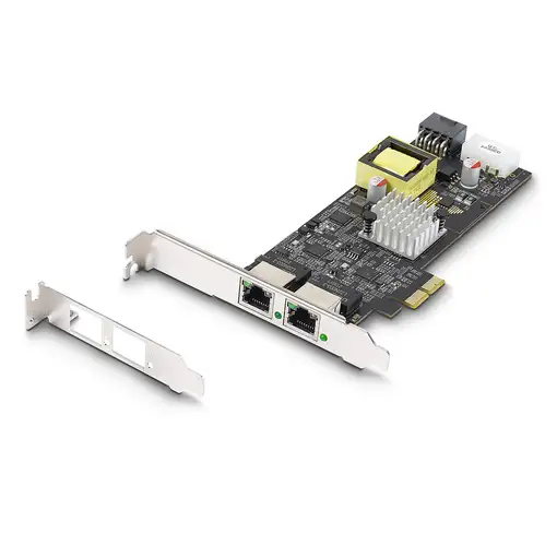 StarTech.com Tarjeta de Red Ethernet PCIe de 2 Puertos PoE de 2,5Gb