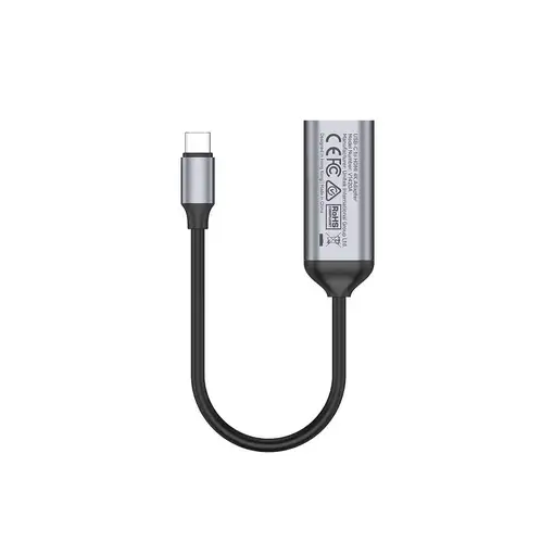 UNITEK V1420A adaptador de cable de vídeo 0,15 m USB Tipo C HDMI Gris