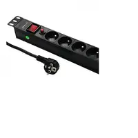 Qoltec 53996 base múltiple 2 m 8 salidas AC Interior Gris, Blanco Qoltec 53996 base múltiple 2 m 8 salidas AC Interior Gris, Blanco