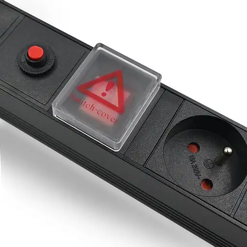 Qoltec 53996 base múltiple 2 m 8 salidas AC Interior Gris, Blanco