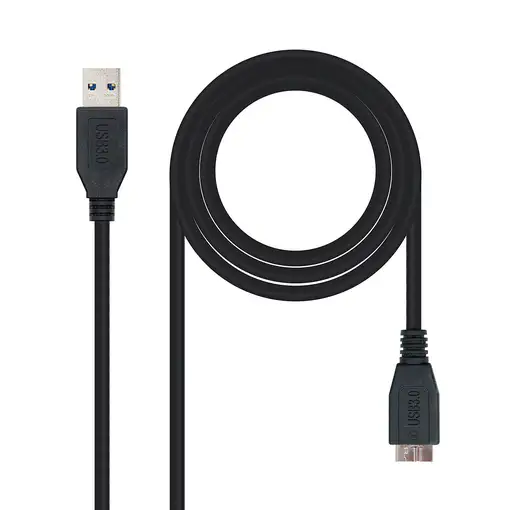 Nanocable CABLE USB 3.0, TIPO A/M-MICRO B/M, NEGRO, 2.0 M