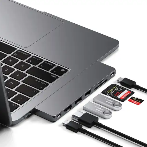 Satechi ST-HUCPHSM base para portátil y replicador de puertos Acoplamiento USB 3.2