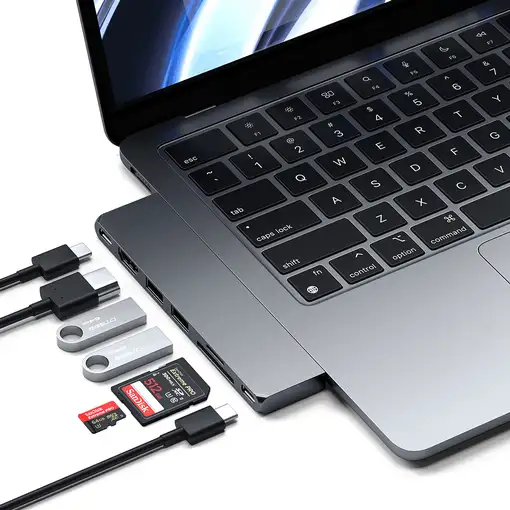 Satechi ST-HUCPHSM base para portátil y replicador de puertos Acoplamiento USB 3.2
