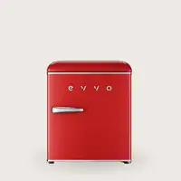 Nevera mini retro roja, 45 L, 55 cm alto, F20 Retro Mini EVVO