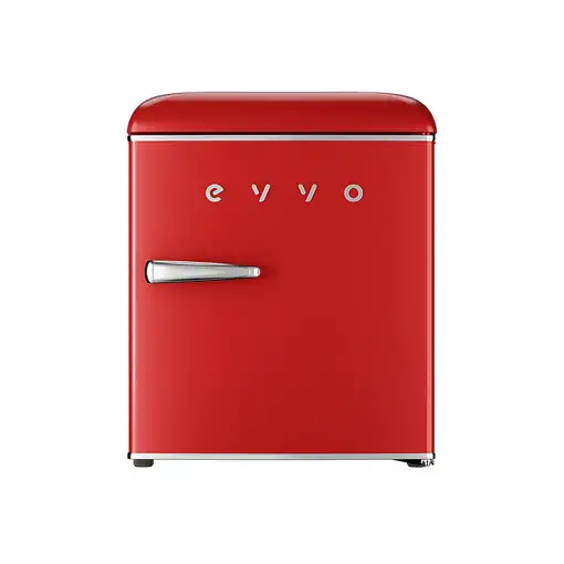 Nevera mini retro roja, 45 L, 55 cm alto, F20 Retro Mini EVVO