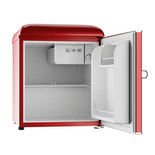 Nevera mini retro roja, 45 L, 55 cm alto, F20 Retro Mini EVVO