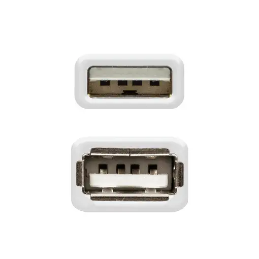 Nanocable CABLE USB 2.0, TIPO A/M-A/H, BEIGE, 3.0 M