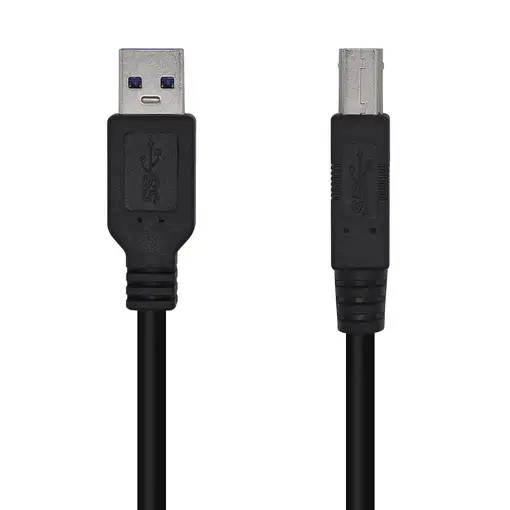 AISENS Cable USB 3.0 Impresora Tipo A/M-B/M, Negro, 2.0m