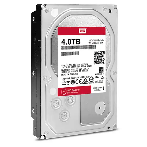 Western Digital Red Pro disco duro interno 4 TB 7200 RPM 128 MB 3.5" Serial ATA II