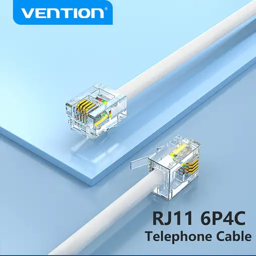 Vention IQBWJ cable telefónico 5 m Blanco