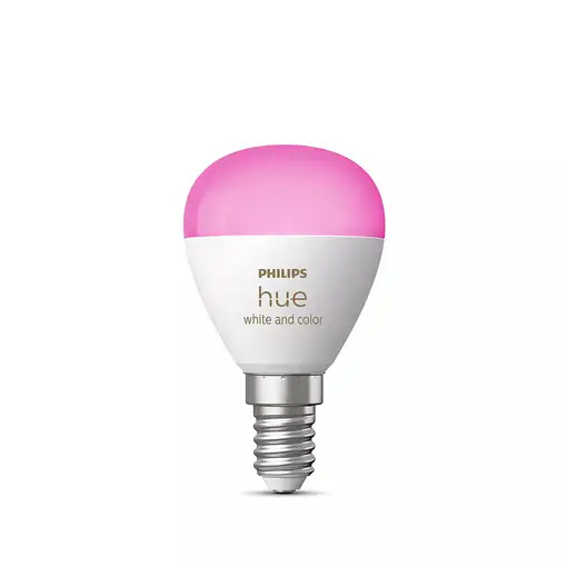 Philips Hue White and Color ambiance Bombilla esférica - Bombilla inteligente E14